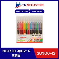 Squeezy Gel Pen 12 Colors GLP-SQ90012