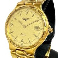 LONGINES/ Longines Conquest L1.614.2 Wristwatch, GP Quartz, Gold Dial, Boys [Pre-owned]