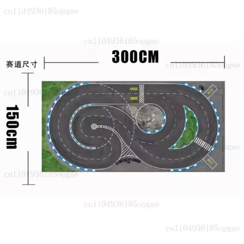 "1/28 RC Drift Track for MINI-Z RW00 DRZ GLD BMX - Professional Micro Car Racing Circuit with Simula