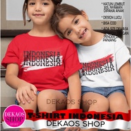 KAOS INDONESIA ANAK TERBARU / BAJU INDONESIA ANAK / KAOS 17 AGUSTUS