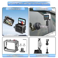 PULUZ กรอบกันกระแทกอะลูมินัมอัลลอยสำหรับ Insta360 GO 3/GO 3S แบตเตอรี่กล้องอุปกรณ์เสริมกล้องแอคชั่นแ