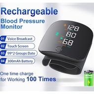 Wrist Blood Pressure Monitor Rechargeable BP Blood Pressure Machine darah tinggi mesin tekanan