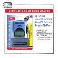 SHINY DIY SET S-883 SELF INKING STAMP KIT/ DIY SET/INSTANT STAMP / SHINY / RUBBER STAMP DIY SET