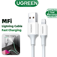 UGREEN 2.4A MFI Lightning Fast Cable for iPhone 14 13 Pro Max iPhone 14 Plus iPhone 12 11 Pro Max /XR/XS/XS Max/X/8 Plus 2.4A, MacBook, iPad, AirPods Pro
