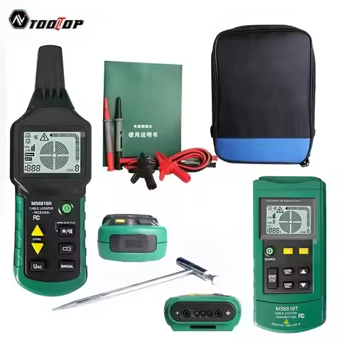 MS6818 Professional Cable Tester 30-400V AC/DC Metal Pipe Locator Wall Underground Inspect Interrupt