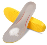 แผ่นรองด้านในรองเท้า แผ่นเสริมรองเท้า แผ่นรองเท้ากันกระแทก(สีเทาเหลือง) รุ่น Foot(Gray-Yellow)-30Jan