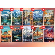 Canada Ref Magnet ATM size Fridge Magnet Travel Souvenir