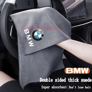 BMW Car Wash Towel Premium Double sided coral fleece Microfiber Super Absorbent interior Car cleanin