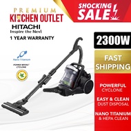 Hitachi 2300W Cylinder Cyclone Power Boost Vacuum Cleaner CV-SC23V | CV-SC23V DBK