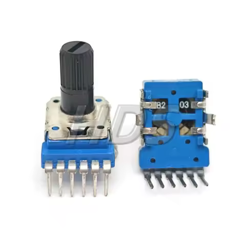 1PCS RK12 Dual Channel 6-pin Vertical Rotary Potentiometer B10K B20K B50K B100K Amplifier Speaker Fl
