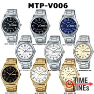 CASIO ของแท้ รุ่น MTP-V006D MTP-V006G MTP-V006SG นาฬิกาผู้ชาย สายสแตนเลส กล่องและรับประกัน 1 ปี MTPV006 MTPV006D MTPV006G MTPV006SG MTP-V006D-1B MTP-V006D-1B2 MTP-V006D-2B MTP-V006G-1B MTP-V006G-7B 