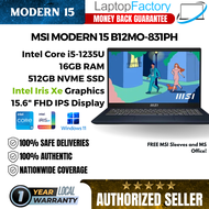 MSI Modern 15 B12MO-831PH i5 1235U 16gb ram 512 SSD 15.6" FHD MS