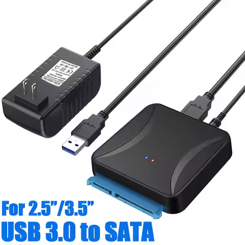 USB 3.0 to SATA 3 Adapter Converter Cable Hard Drive Compatible with Samsung Seagate WD 2.5/3.5 HDD 