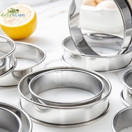 [DelicationS] 8/9/10CM English Muffin Rings Crumpet Rings Double Rolled Tart Ring Round Stainless St