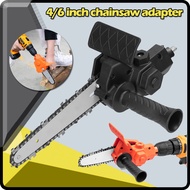 4 /6Inch Electric Drill Modified To Electric Chainsaw Attachment Electric Chainsaw Modification Woodworking Cutting Tool