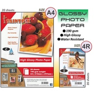 Saintink Glossy Photo Paper 190 gsm A4 4R size Printing