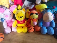 Bộ gấu bông POOH_PIGLET_TIGGER_EEYORE trong Film hoạt hình Winnie The Pooh real hãng Disney 250k cả