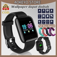 AOKEYO 116 Plus Smartwatch pria terbaru 2022 Jam Tangan Pintar Original Anti Air IP67 Asisten Olahra