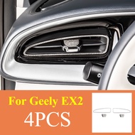 For Geely EX2 Xingyuan Diamond Gear Vent Trim Frame 3M Adhesive Border Car Interior Decoration