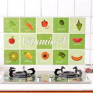 Kitchen Waterproof and Oil Proof Decorative Home Decor Kitchen Tiles Wall Stickers Greaseproof