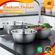 Okkingkitchen Stainless Steel Bowl Strainer Stainless Steel Bowl Strainer