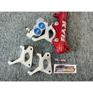 MINI FORMULA 4 PISTON COIN 4P CALIPER BRACKET YAMAHA JUPITER Z VEGA MX FIZ R DISC SIZE 260 300MM