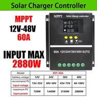 โซล่าชาร์จคอนโทรลเลอร์  โซล่าชารจเจอร์ MPPT/PWM อัจฉริยะ 12V-48V Auto 30A-100A  เครื่องชาร์จโซล่าเซล