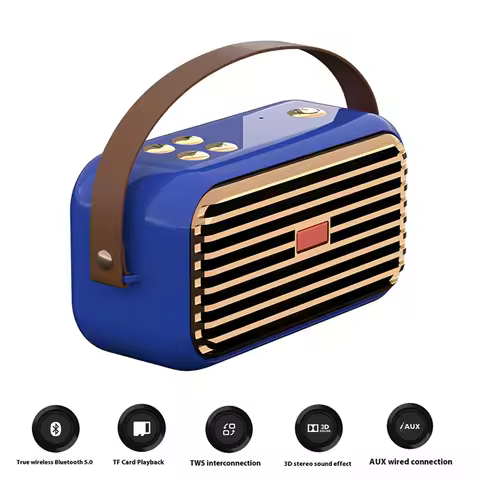 Outdoor Bluetooth Speaker Portable Music Subwoofer FM Radio Bluetooth Speaker Stereo Woofer Powerful