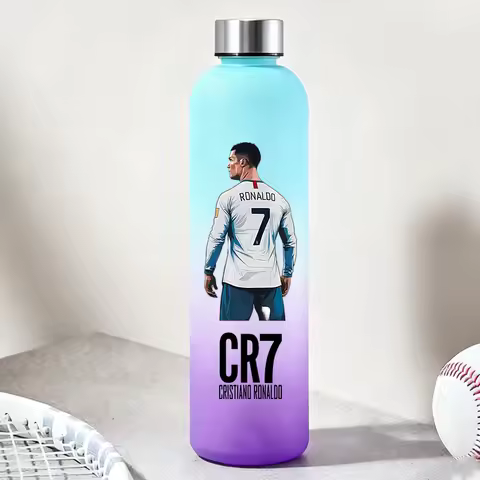 900ML CR7 Water Bottles Casual Football Star Ronaldos Sports Bottle Outdoor Travel Gym Fitness Jugs 