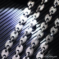 โดยตรงจากผู้ผลิตเครื่องประดับฮิปฮอปคิวบาสร้อยคอจมูกหมูชุบทอง 18k สร้อยคอยาวนานสีสันสดใส 10 มม