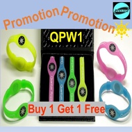 Buy 1 Get 1 Free Quantum Science Scalar Energy Silicone Sports Power Band (Bracelet) Set 4's (QPW1)
