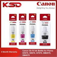 Canon GI-70 Ink Bottle for Pixma G5070, G6070, G7070, GM2070, GM4070 (Black / Cyan / Magenta / Yello