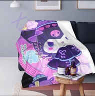Sanrio Kuromi Silk Touch Sherpa Throw Blanket Multi Size 18