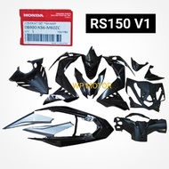 Honda RS150 V1 Body Cover Full Set/Coverset/Cover Set (Black)[Original Honda 100%]