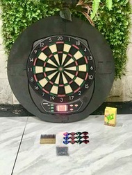 ZEXONYS 電子發聲計分軟式飛鏢靶 連 外圍保護墊 (送 12支 14g 飛鏢+113個軟式飛鏢頭) $280