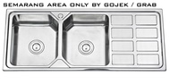 Bak cuci Piring / Kitchen sink / BCP Moselle Tebal 12050G Free AfurSMG