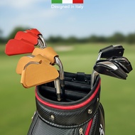 COZI-Vegetable Tanned Leather Golf Iron Cover Iron Protective Cover | Suitable for 3/4/5/6/7/8/9/P/S