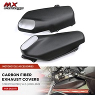 Carbon Fiber Exhaust Cover Heat Shield Guard For DUCATI Streetfighter Panigale V4 V4S 2018-2020 Moto