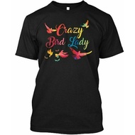 Top Selling Crazy Bird Novelty Mens Funny Tee Daily Wear