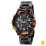 NIXON Watch 42-20 Chrono A037-679 / Unisex Analog / Chronograph / Acetate Bracelet / Tortoise Black 