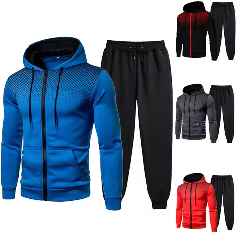 2024 Mens Tracksuits Men's Clothing Men Sets Hoodie Set Zipper Sweatshirt Casual Sport Sweatpants Ma