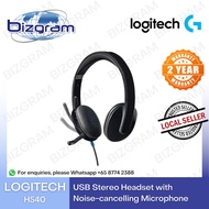 Logitech H540 USB Stereo Headset with Noise-cancelling microphone (2Y) Black 981-000482