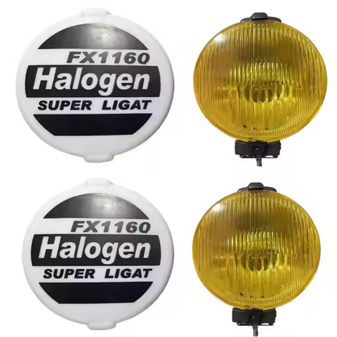 2pcs 12V 55W White Yellow 6 " FX1160 Halogen Sport Round Light Work Light Fog Lamp Truck SUV Off roa