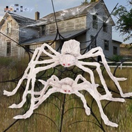 Whole Store Free Shipping💕Haunted House Bar Props Decoration White Spider cos Halloween Foldable Plu