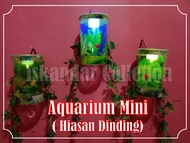 Aquarium Hiasan Dinding / Aquarium dinding / Aquarium Mini / Aquarium ruang tamu / Aquarium Ikan Cupang