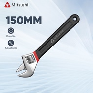Mitsushi Switch Spanar Adjustable Wrench 6 inch Spanar Hidup Heavy Duty Industrial with Plastic Hand