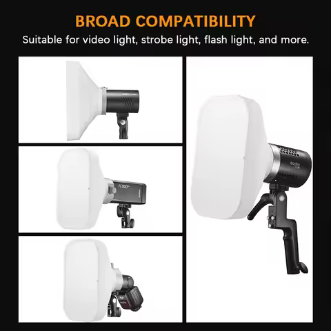Godox ML-CD15 ML-CS1625 Soft Flash Diffuser Dome Collapsible for Photography Light Flash Studio Phot