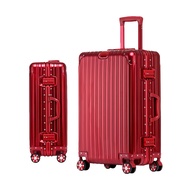 【FJ】全鋁鎂合金防爆26吋行李箱KB26(隱形掛勾 鋁框 行李箱 拉桿箱 登機箱 旅行箱)/ 紅色