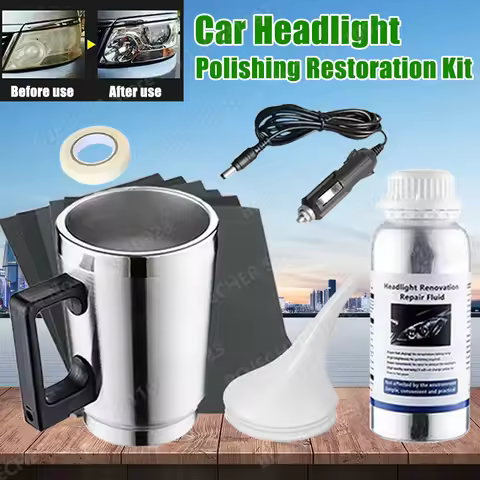 Car Headlight Polishing Kit 100ML/50ML Headlight Restoration Liquid Polymer Headlamp Renovation Repa