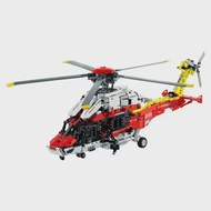 Technical Airbus H175 Rescue Helicopter Educational Model Compatible  Building Blocks Spinning Rotor